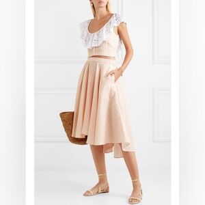 Miguelina Peachy Gingham Skirt Set
